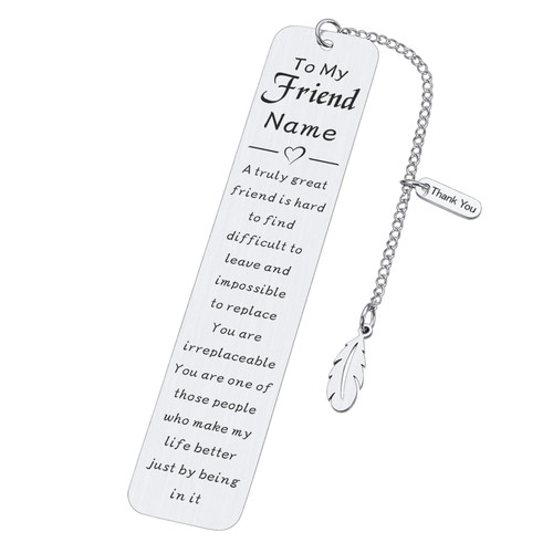 Custom Bookmarks for Women Book Lovers Christmas Friendship Gifts for Women Friends Best Friends Birthday Gifts for Women Besties Inspirational Gifts for Women Long Distance Friendship Gifts for Her