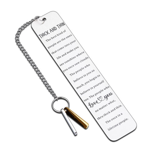 Stocking Stuffers for Best Friends Christmas Bookmarks Gifts for Women Book Lover, Friendship Gifts for BFF Friends Mom Birthday Gift for Female Sentimental Gift for Friendship Besties Sister