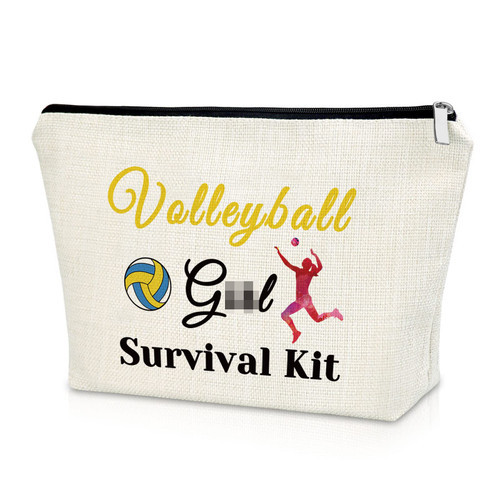 Sazuwu Volleyball Girls Gifts Makeup Bag Volleyball Lovers Gift Ideas Inspirational Volleyball Gifts for Players Cosmetic Bag Team Appreciation Gifts Volleyball Birthday Christmas Graduation Gift