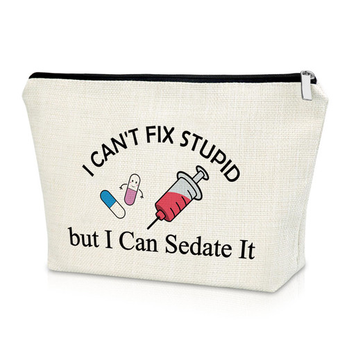 Sazuwu Funny Nurse Gifts for Women Makeup Bag Nurse Appreciation Gifts Nurse Graduation Gift Ideas RN Nurses Gift Nurse Week Gifts for Coworkers Nurse Practitioner Gifts Birthday Christmas Gifts