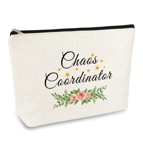 Thank You Gift for Boss Coworker Manager Teacher Nurse Wedding Planner Chaos Coordinator Gift Makeup Bag for Women Chaos Coordinator Appreciation Gift Cosmetic Bag Christmas Thanksgiving Birthday Gift Thank You Gift for Boss Coworker Manager Teacher Nurse Wedding Planner Chaos Coordinator Gift Makeup Bag for Women Chaos Coordinator Appreciation Gift Cosmetic Bag Christmas Thanksgiving Birthday Gift