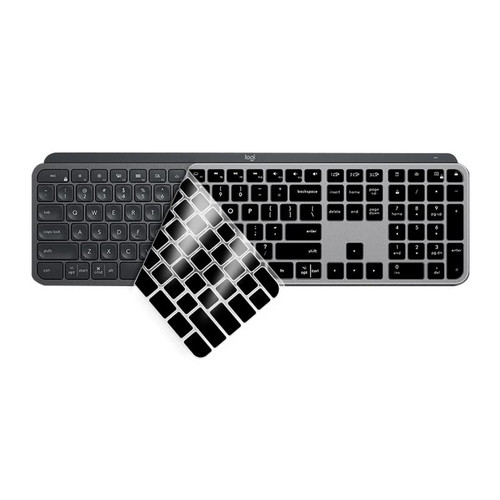 Kaladior Keyboard Cover for Logitech MX Keys Advanced Illuminated Wireless Keyboard (Black)