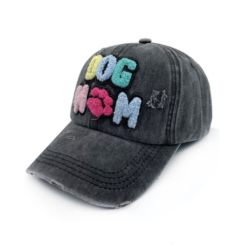 Waldeal Embroidered Dog Mom Hat for Women, Mothers Day Birthday Gifts for Wife, Daughter, Adjustable Washed Distressed Baseball Cap Black Waldeal Embroidered Dog Mom Hat for Women, Mothers Day Birthday Gifts for Wife, Daughter, Adjustable Washed Distressed Baseball Cap Black