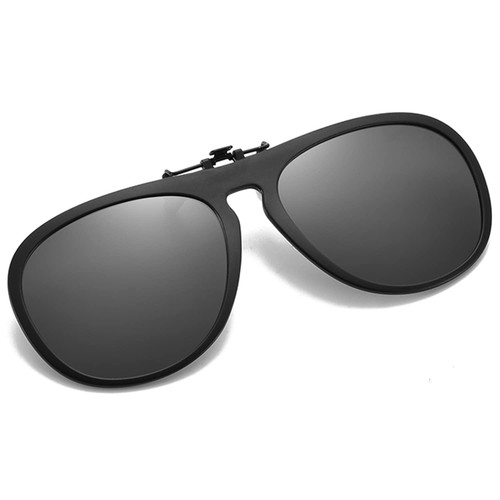 OopsMi Polarized Clip on Sunglasses Unisex Over Prescription Glasses Flip Up TR90 Frame (Black Lens) OopsMi Polarized Clip on Sunglasses Unisex Over Prescription Glasses Flip Up TR90 Frame (Black Lens)