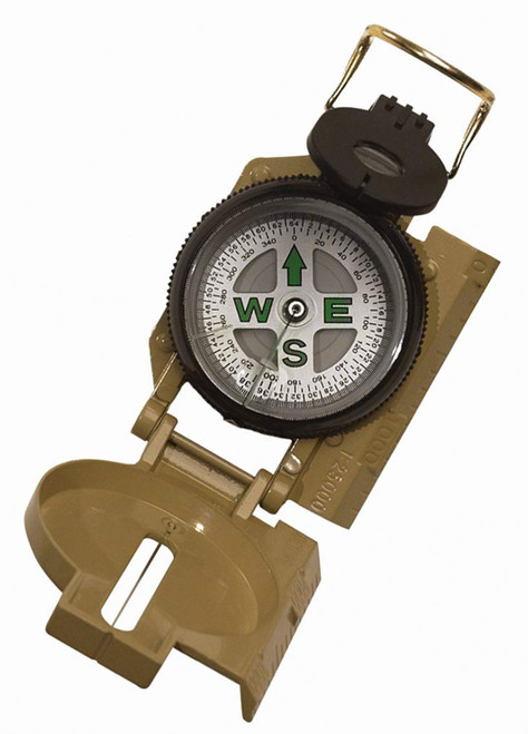 Rothco Military Marching Compass, Tan