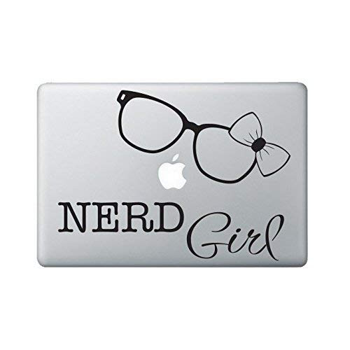 Nerd Decal - Laptop Decal - Nerd Girl Macbook Decal - Nerd sticker