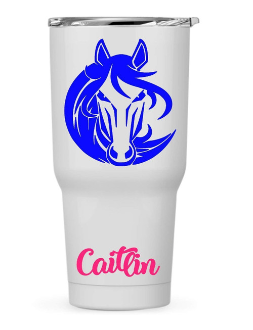 Personalized Elegant Horse Head Decal Sticker for Laptop School Phone Car Yeti RTIC Tumbler or Cup Personalized Elegant Horse Head Decal Sticker for Laptop School Phone Car Yeti RTIC Tumbler or Cup