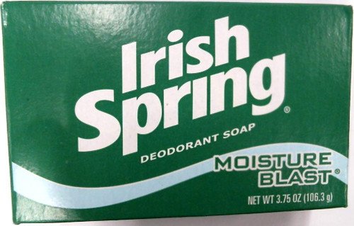 Irish Spring Deodorant Bath Bar Soap Moisture Blast, 3.75 Oz