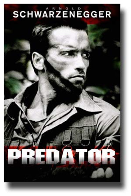 Predator Poster Movie Promo 11 x 17 inches 1980s Arnold Schwarzenegger No Text