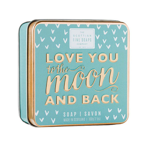 Scottish Soaps Love You to the Moon and Back Soap in a Tin 100g