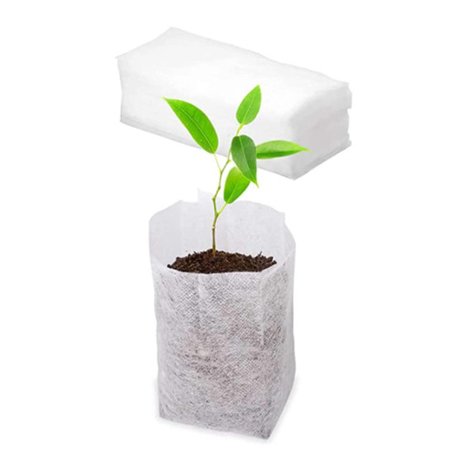 100 Pcs Non-Woven Seedling Bags Fabric Plant Seed Pots Biodegradable Grow Bags 16x18 cm, Non-Woven Plant Nursery Bag Fabric Seedling Pot Bag Plant Grow Bag for Garden Supply 100PCS