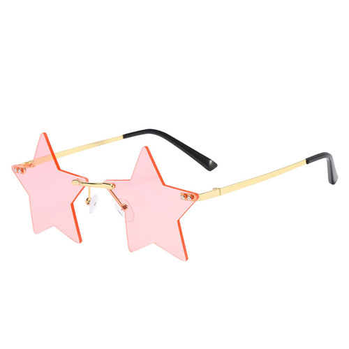 Irregular Shape Retro Sunglasses Glasses Eyewear Shades Vintage Irregular Unisex Half Frame Glasses for Women