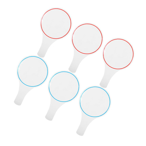 GATHINESS 6pcs Score Board Dry Erase Paddles Voting Paddle Mini White Board Scoreboard for Games Erasable Whiteboard Board for Voting Handheld Whiteboard One Side Foam Student Poster Board