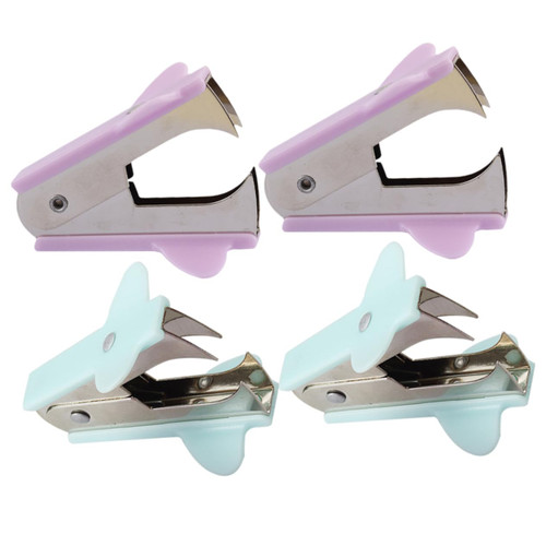 Parliky 4pcs Staple Pulling Tool Heavy Duty Tack Lifter Staple Puller Remover Heavy Duty Staple Remover Convenient Stapler Puller Nail Puller Air Tools Plastic Office Remover Major