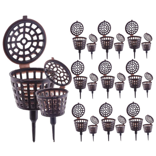 20Pcs Boxes Plant containers Fertilizer for Plants Mini containers Plant Fertilizer Container with lid Orchid Fertilizer Gardening Accessory Garden Supplies Potted Plant Plastic