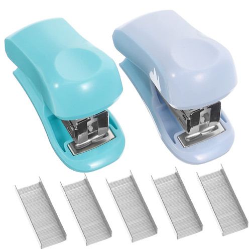 2 Sets Staples with Staples Stapler for Desk Funny Staplers Paper Stapler Manual Stapling Machine Cute Stapler Kids Novelty Stapler Heavy Duty Desk Stapler Bulk Child Binder Pp