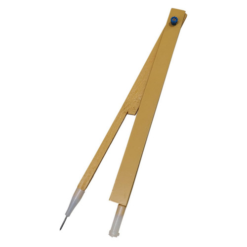Wood Math Compass Math Teaching Compass Drawing Tool for Use on Chalkboards and Whiteboard, Drawing Compass Scriber Circle Drawing Tool for Math Teaching Tool (Style B)