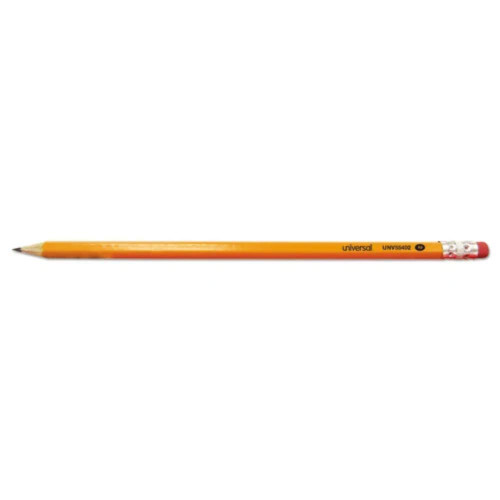 Universal #2 Pre-Sharpened Woodcase Pencil, Hb (#2), Black Lead, Yellow Barrel, 72/Pack
