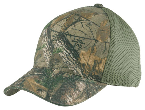 Port Authority Men's Camouflage Cap with Air OSFA Realtree Xtra/Green Mesh