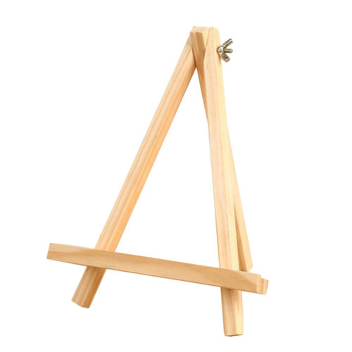 STOBOK 1pc Wooden Table Easel Mini Eassel Stand Wood Tripod Easel Wood Photo Stand Mini Wooden Easel Art Easel Wood Photo Easel A- Frame Artist Easel Tabletop Bamboo Triangle Child Canvas