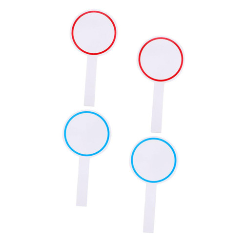Operitacx 4pcs Score Board Dry Erase Board Small Dry Erase Paddles Teaching Props Mini Dry Erase Board Handheld Paddles Whiteboard Auctions Paddles Portable Foam Poster Board Student