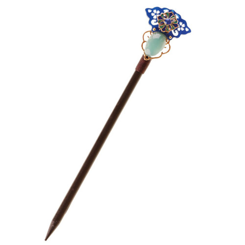 MERRYHAPY Wooden Hairpin Tassel Hairpin Flower Hair Stick Women Hair Accessories Vintage Hair Chopsticks Wood Hair Sticks for Buns Flower Hair Chopstick Bride Hanfu Glass Flower Hairpin