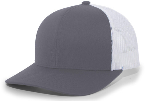 Pacific Headwear Standard Trucker Snapback Cap, Graphite