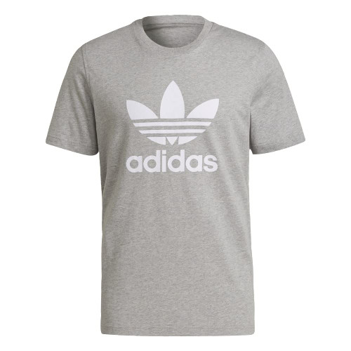 adidas Originals mens Adicolor Classics Trefoil T-shirt T Shirt, X-Small, Grey Heather/White US
