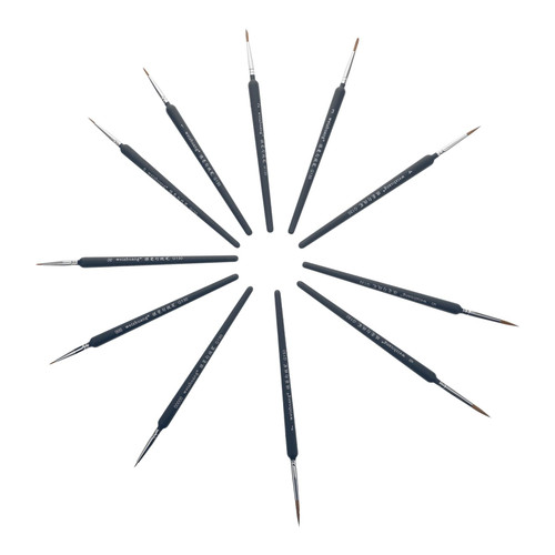 EXCEART 11pcs Line Drawing Pen Miniature Brushes Detail Paint Brushes Detail Brushes Artist Paint Brushes Detailing Brush for Painting Oil Paint Brushes Wood Extra Fine Painting Supplies
