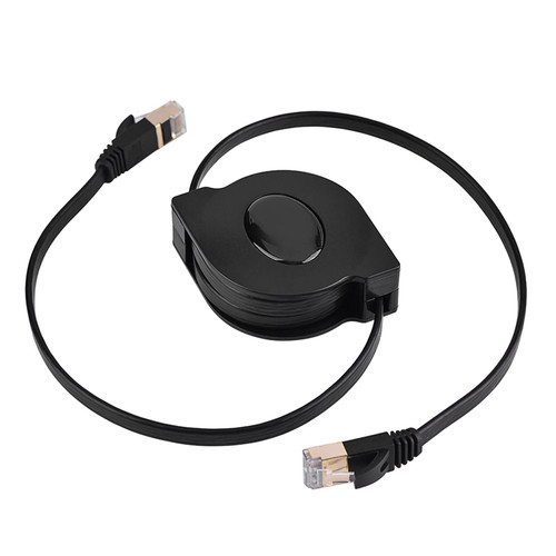 Jectse Retractable CAT7 RJ45 LAN Cable,10GBPS High Speed Flat Ethernet Cord Network Cable,600MHz Bandwidth,for Laptop, Computer, Adsl, Modem, Switch, Router