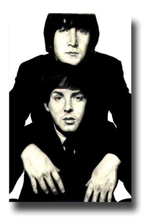 The Beatles Poster Publicity Promo 11 x 17 inches John Lennon and Paul McCartney