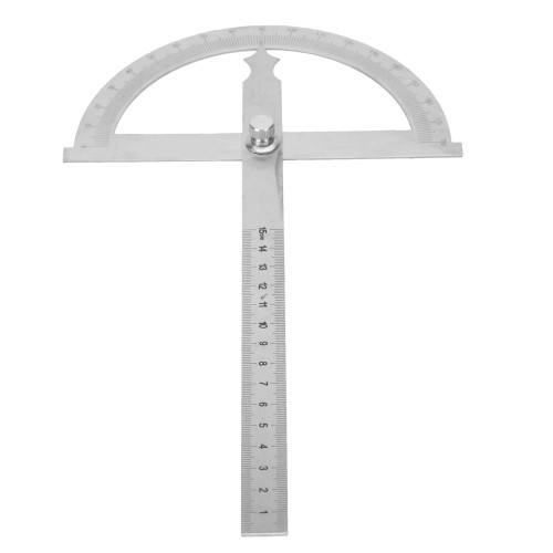 Stainless Steel Angle Protractor Woodworking Ruler Measure Tool Scale Angle Finder Ruler Angle Finder (150 * 200mm)