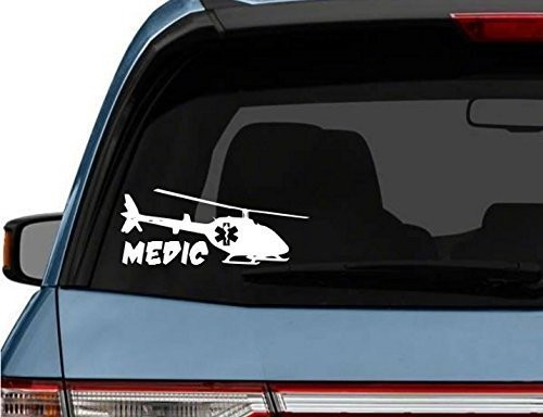 StickerLoaf Brand CUSTOM FLIGHT MEDIC car truck Laptop Decal Sticker decals sticker EMT EMS CHOPPER MEDIC PARAMEDIC Star of Life Maltese Cross