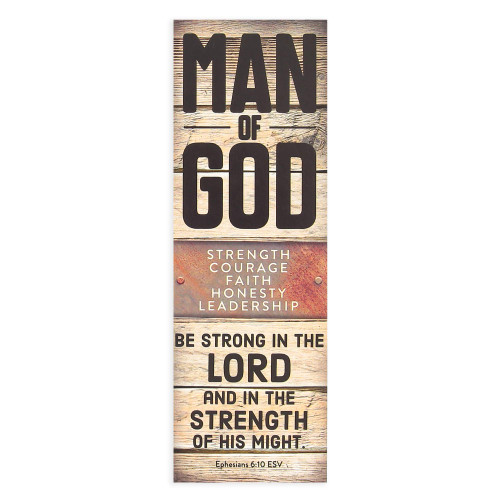 Man of God Bookmarks, 2 x 6 inches, 25 Bookmarks