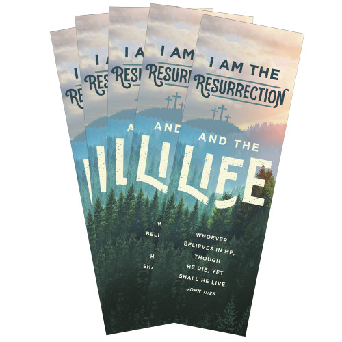 Salt & Light, I Am The Resurrection Bookmarks, 2 x 6 inches, 25 Bookmarks