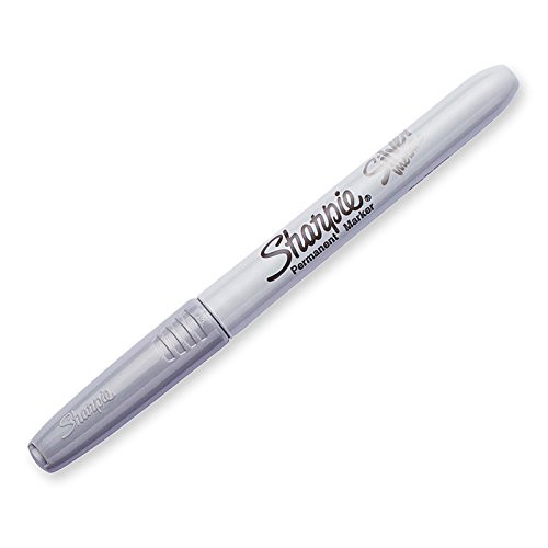 Sanford Sharpie Metallic Permanent Marker, Fine, Metallic Silver Ink