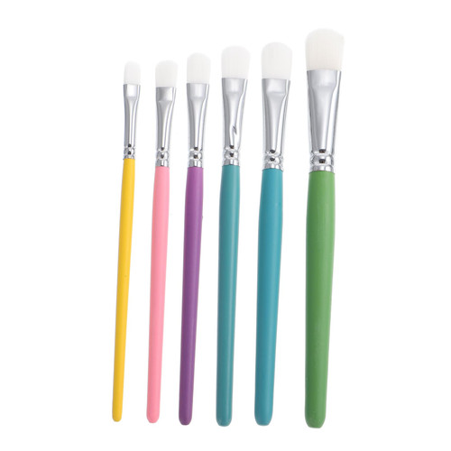VILLCASE 6pcs Brush Brush Oil Painting Brush Paint Brush Shoe Paint Artist Paint Fine Detail Paint Fabric Spray Paint Kids Painting Brushes Kids Drawing Brushes Stick Aluminum Child Acrylic