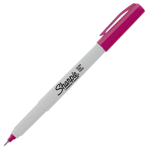 SHARPIE Permanent Markers, Ultra Fine Point, 5-Count (BERRY)