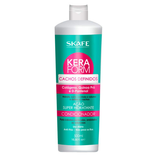 Skafe - Linha Keraform (Cachos Definidos) - Condicionador Super Hidratante 500 Ml - (Keraform (Defined Curls) Collection - Super Moisturizing Conditioner 16.90 Fl Oz)