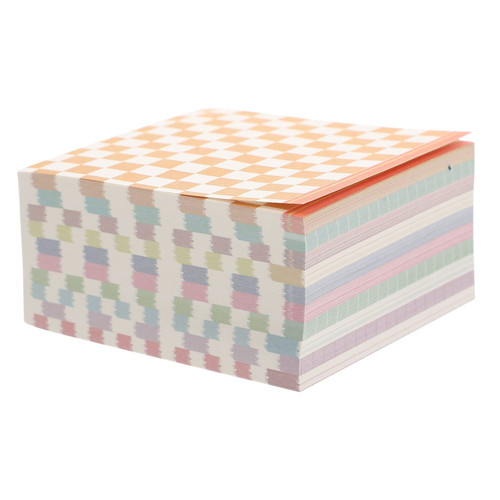 DOITOOL 1 Box Notebook Message Pad Checkered Paper Reminder Notes Checkered Contact Paper Office Stationery Portable Note Pad Small Note Pad Coated Paper Notepad Checkerboard Student