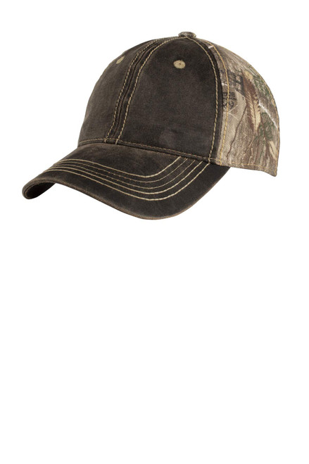 Port Authority Pigment Print Camouflage Cap OSFA RT Edge