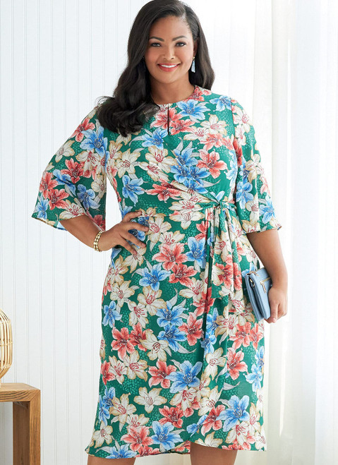 Butterick Misses' Dress & Jumpsuit, Code B6826 Sewing Pattern Kit, Sizes 18W-20W-22W-24W, Multicolor