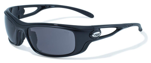 Global Vision Eyewear Black Frame Bones Safety Glasses with Smoke Lenses Global Vision Eyewear Black Frame Bones Safety Glasses with Smoke Lenses