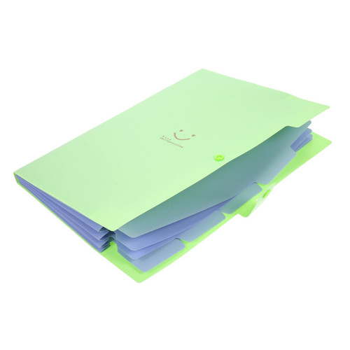 VILLCASE Expandable File Folders File Folder with Snap Closure Accordion Folder 5 Pockets Folder Expandable Folders Expanding File Folder A4 Pp Wallet