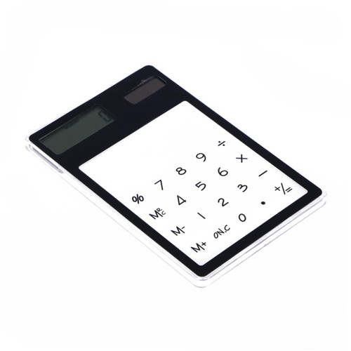 STOBOK Solar Calculator Small Desk Calculator Touch Screen Scientific Calculator Touchscreen Calculator Office Calculator Transparent Touch Calculator Solar System Student Battery