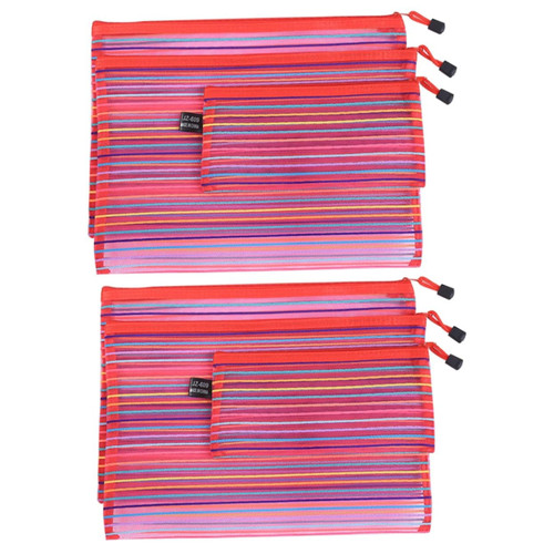 Angoily 6 Pcs File Folder Organizer File Folders Organizer Zipper File Holder File Bag File Organizer Document Organizer A4 Test Bag Portable