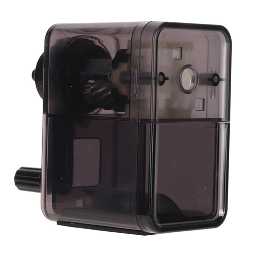 Sketch Pencil Sharpener, Safety Spiral Blade Manual Pencil Sharpener Efficient for Art Pencil for Charcoal Pencil (Transparent Black)