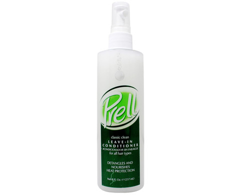 Prell Classic Clean Leave-in Conditioner, Detangles and Nourishes Heat Protection 8 fl. oz for All hair Types.