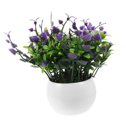 YARNOW Faux Plants Indoor House Plants Houseplants Artificial Plants for Outdoors Home Decor Plants for Outside Faux Outdoor Plants Fake Small Bonsai Foam Potted Plant Fake Bonsai Purple