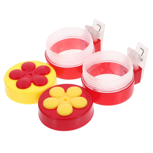 Milisten 4pcs Bird Feeders Clip Ins Hummingbird Feeder Parts Hummingbird Feeder Window Mount Hummingbird Window Feeder Window Hummingbird Feeder Farm Bird Feeder Decorate Mini Plastic